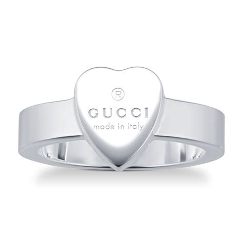 gucci heart ring silver